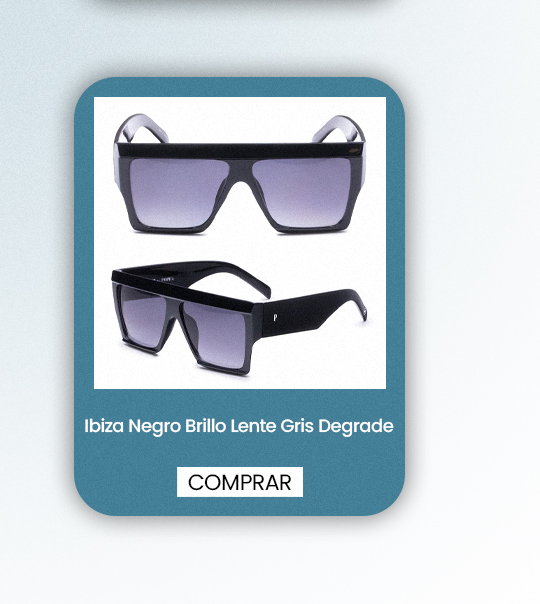 Ibiza Negro Brillo Lente Gris Degrade By Pampita